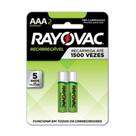 Pilha Recarregável Rayovac AAA 2 Unidades