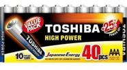 Pilha Toshiba Toshiba Lr03gcp Aaa Cilíndrica - Kit De 4 Unidades