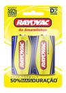 Pilha Zinco Rayovac Tamanho D Com 2 Unidades