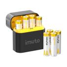 Pilhas AA recarregáveis Imuto 3600mWh, pacote com 8 pilhas com carregador Pilhas AA recarregáveis Imuto 3600mWh, pacote com 8 pilhas com carregador