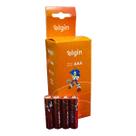 Pilhas AAA de Zinco de 1,5 v com 40 Unidades Elgin Pilhas AAA de Zinco de 1,5 v com 40 Unidades Elgin