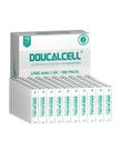 Pilhas AAA Doucalcell, pacote com 100 pilhas alcalinas de 1,5 V, anti-vazamento