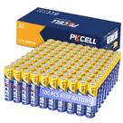 Pilhas AAA PKCELL, pacote com 100 pilhas de carbono e zinco de 1,5 V