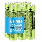 Pilhas AAA recarregáveis EOCIK BK-40AAABU 400mAh 1,2 V (pacote com 6)