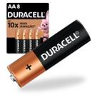Pilhas alcalina AA 8 unidades Duracell