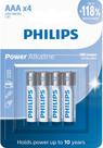 Pilhas Alcalina Philips 4 Unidades AAA - Original