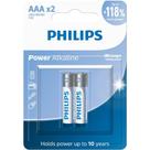 Pilhas alcalinas aaa blister com 2 unidades lr03p2b/59 - PHILIPS