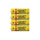 Pilhas Alcalinas Coast AA Industrial Performance Pacote com 4 Pilhas Alcalinas Coast AA Industrial Performance Pacote com 4