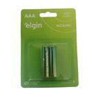 Pilhas Alcalinas Elgin AAA - Pacote com 2 Unidades (Palito) Pilhas Alcalinas Elgin AAA - Pacote com 2 Unidades (Palito)