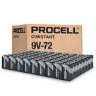 Pilhas alcalinas PROCELL Constant 9V (pacote com 72)