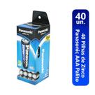 Pilhas De Zinco Aaa Palito Panasonic Tubo Com 40 Pilhas 1,5V