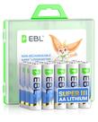 Pilhas EBL AA 3700mAh 1,5V Não Recarregáveis Pacote com 12