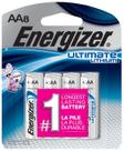 Pilhas Energizer Ultimate Lithium AA Pacote com 8 Unidades