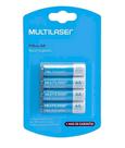 Pilhas Recarregáveis AA 2500Mah Com 4 Unidades Multilaser