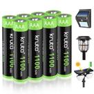 Pilhas Recarregáveis Kruta AAA 1100mAh Ni-MH Pacote com 8 Pilhas Recarregáveis Kruta AAA 1100mAh Ni-MH Pacote com 8
