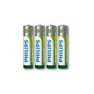 Pilhas Recarregaveis Philips AAA 1000 Mah Potente Com 4 unidades