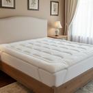 Pillow Top Cama Queen Grosso Extra Macio 400 Fios Hotel Cor Cor Branco