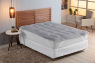 Pillow Top Casal 400 Fios Enchimento em Fibra Siliconada Micropercal 1,40m x 1,90m
