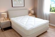 Pillow Top Casal Micropercal 200 Fios Branco Conforto e Maciez para o Seu Sono - Aquarela Enxovais Pillow Top Casal Micropercal 200 Fios Branco Conforto e Maciez para o Seu Sono - Aquarela Enxovais