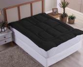 Pillow Top Casal Padrão Medida 1,88m X 1,38m X Até 40 Cm Alt. Preto