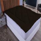 Pillow Top Extra Macio Para Colchão Casal Padrão de 1,38 x 1,88 até 0,50cm de altura. COR MARROM