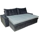 Pillow Top Para Sofá Reclinável 10cm 1200g-m² 180x90cm Cinza