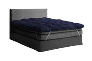 Pillow Top Protetor De Colchão Cama Casal Queen Size Azul