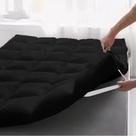 Pillow Top Protetor De Colchão Cama King Size Preto