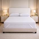 Pillow Top Queen Hybrid Plus Dupla Face 50% Espuma Hiper Soft e 50% Manta Branco Alabama