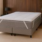 Pillow Top Queen Macio de Manta Siliconada antialérgico 200 Fios BF Colchões
