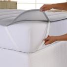 Pillow Top Solteiro Casa Scarpa Cotton Malha Algodão Super Macio - Cinza