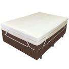 Pillow Top Viúva 200 Fios Premium 10cm 1200g-m² 128x188cm Branco