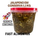 Pimenta jalapeno verde 1.100 kg balde jamal em conserva