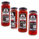 Pimentas pate biquinho bode vermelha carolina reaper malagueta armazem mineiro - kit 4 unidades