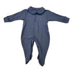 Pimpão gola bebê com Grelot em Algodão Egípcio - Azul Jeans - Corujitos