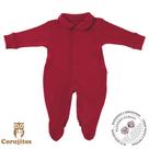 Pimpão gola bebê com Grelot em Algodão Egípcio - Vermelho - Corujitos