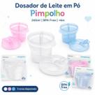 Pimpolho Dosador de Leite em Pó 240ml 6m BPA Free Porta Leite Bebê Rosa Azul Branco Pimpolho Dosador de Leite em Pó 240ml 6m BPA Free Porta Leite Bebê Rosa Azul Branco
