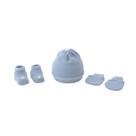 Pimpolho Kit Gorro Luva Sapato Recem Nascido Azul