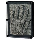 Pin Art Toy Xsltkby 3D, escultura de brinquedo de mesa de tamanho grande, prata
