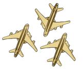 Pin Botton Broche Avião Aviação Piloto Comissário - 3un.