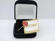 Pin ( Botton ) Tam Pin Prata 925 Folheado A Rhodium