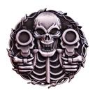 Pin Broche Botton Caveira Esqueleto Crânio Moto Rock Metal