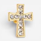 Pin Cruz Ouro Strass Pin Cruz Ouro Strass