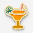 Pin Drinque Margarita Ouro Resinado