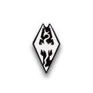 Pin esmaltado JUST FUNKY Skyrim Dragon, colecionador de logotipos Pin esmaltado JUST FUNKY Skyrim Dragon, colecionador de logotipos