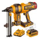 Pinador para concreto bl ingco para pinos de 15 a 40 mm a bateria 20v linha p20s com 2 baterias 4a