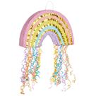 Pinata BLUE PANDA Rainbow Pull String para festa 42x25x8cm
