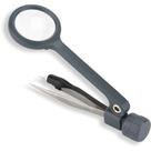 Pinça com lupa Carson MagniGrip MG-88 com LED e ampliação de 4,5x Pinça com lupa Carson MagniGrip MG-88 com LED e ampliação de 4,5x