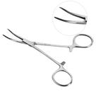 Pinça Crile Curva 16 cm Aço Inoxidável