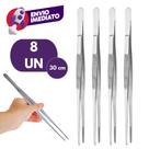 Pinça Culinária 30cm Precisão Profissional Multiuso Inox Gastronomia Chef Empratar Bartender Pinça Culinária 30cm Precisão Profissional Multiuso Inox Gastronomia Chef Empratar Bartender